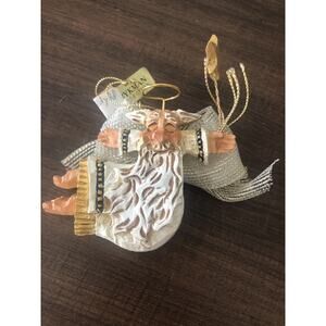 David Frykman Primitive Folk Art Oldest Angel Collection~Christmas Ornament Vtg